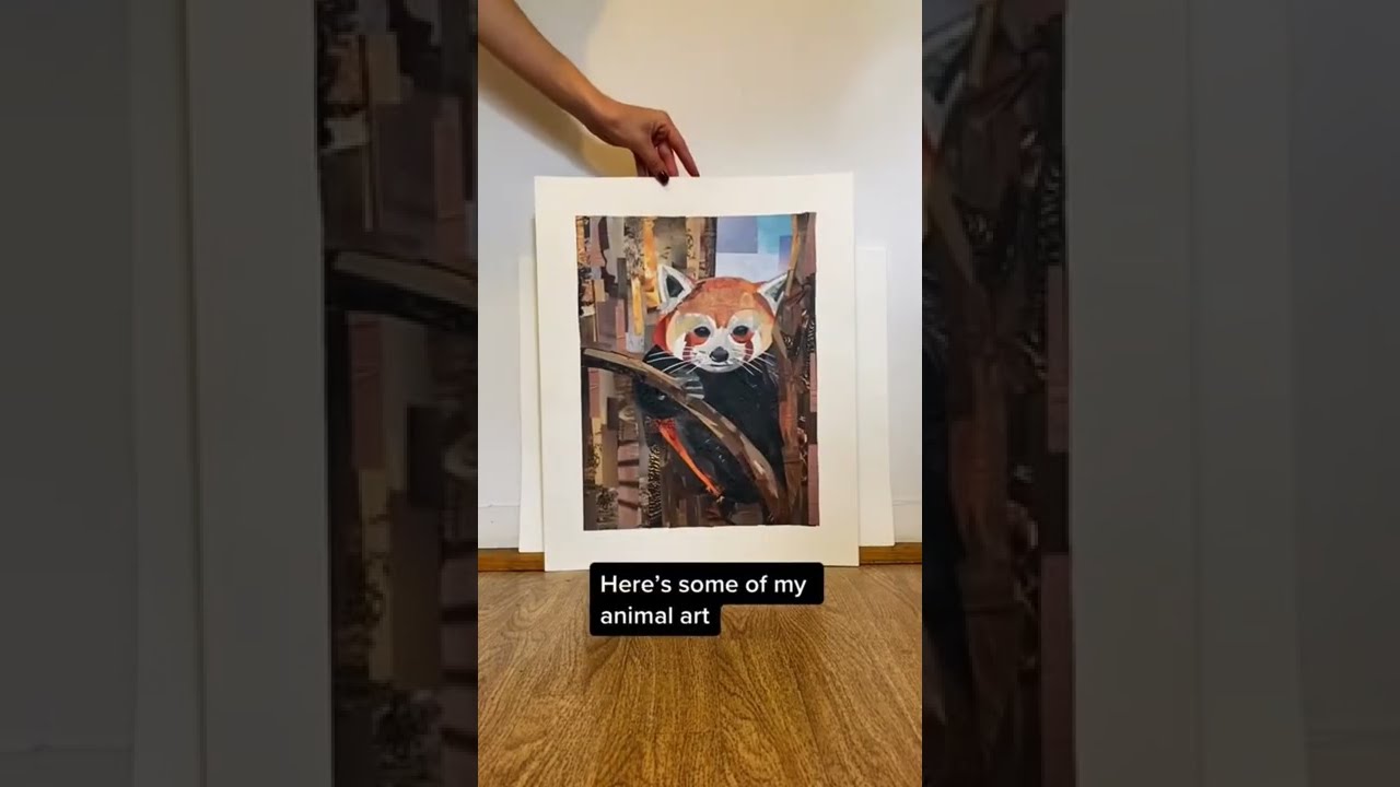 I make art from upcycled magazines