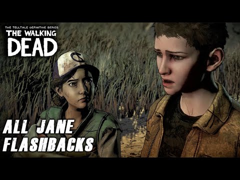 The Walking Dead: A New Frontier - All Jane Flashbacks (4K 60FPS)