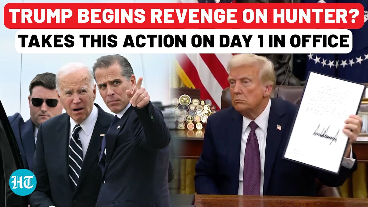 After Biden Pardoned Son Hunter, Now Trump Takes Action On Day 1, Signs Order Linked To Laptop Saga