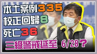 美贈台75萬劑疫苗！3級延至6／28？