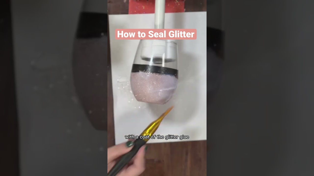 How to seal glitter with Glitter Glue