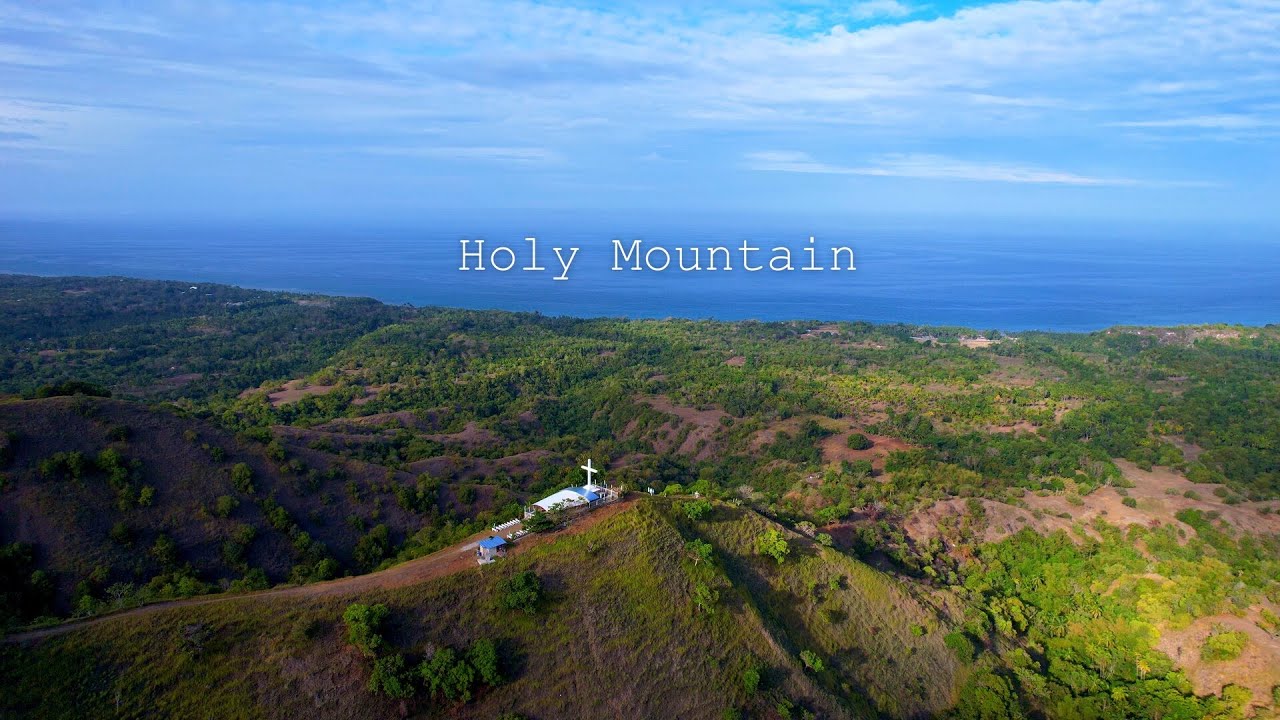 Experience the captivating aerial panorama of Holy Mountain of God.