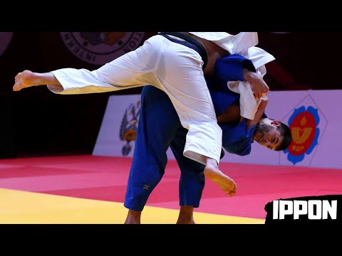 Looks like he's training making his opponent fly