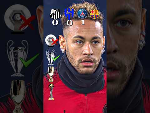 Neymar JR #2 Trophies by Team Santos, Al Hilal, PSG,  Barcelona #neymar #football