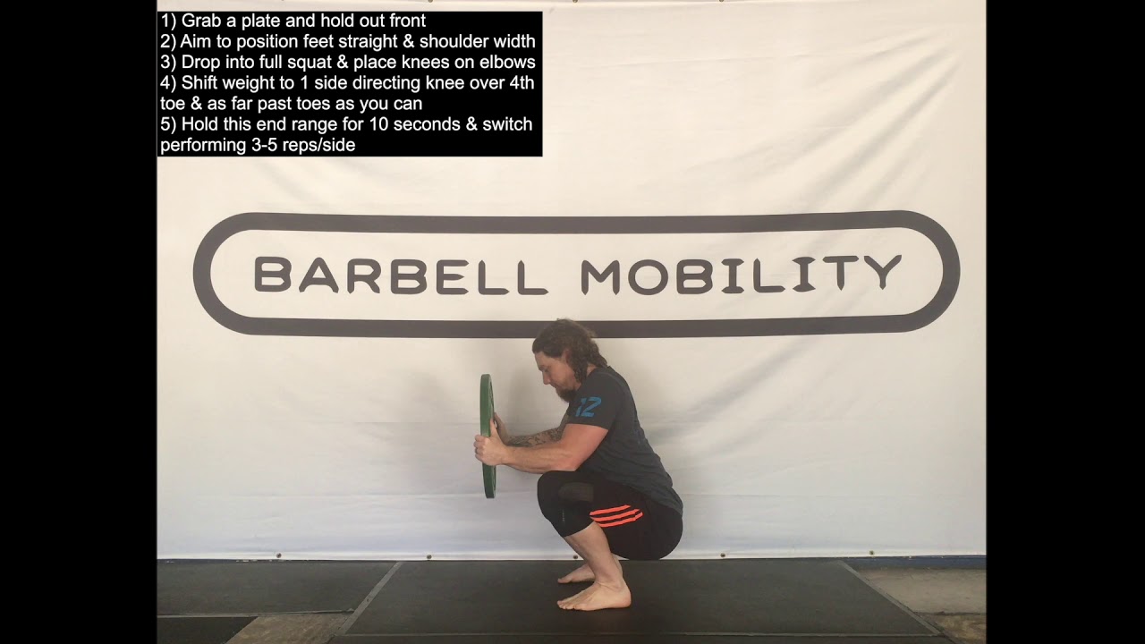 Goblet Squat Ankle Stretch - YouTube
