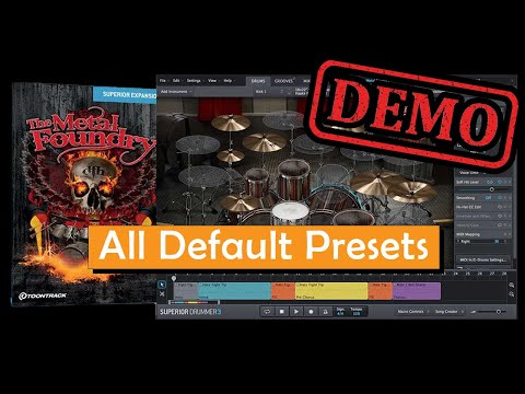 Toontrack The Metal Foundry SDX All Drum Presets Demo