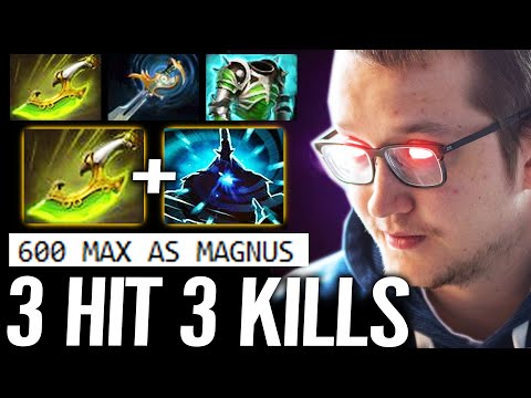 🔥 WTF 3 HIT 3 KILLS - 600 AS Max Speed Swift Blink Assualt MAGNUS IMBA Carry Matumbaman Dota 2 Pro