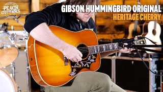 Video thumbnail for No Talking...Just Tones | Gibson Hummingbird Original Heritage Cherry by Peach Guitars