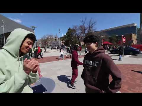 Temple Breakers at the O'Connor Plaza! at Temple University!