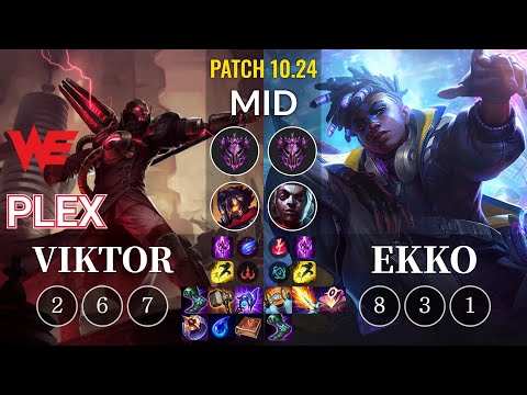 WE Plex Viktor vs Ekko Mid - KR Patch 10.24