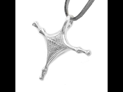 Ethnopur - Zinder Pure Silver Tuareg Cross