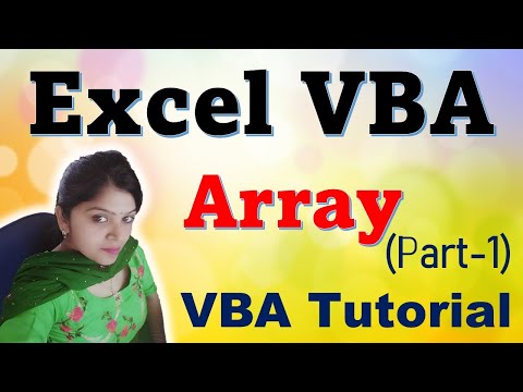 How to use VBA ARRAYS  | Excel VBA | Introduction to VBA Array | Static array