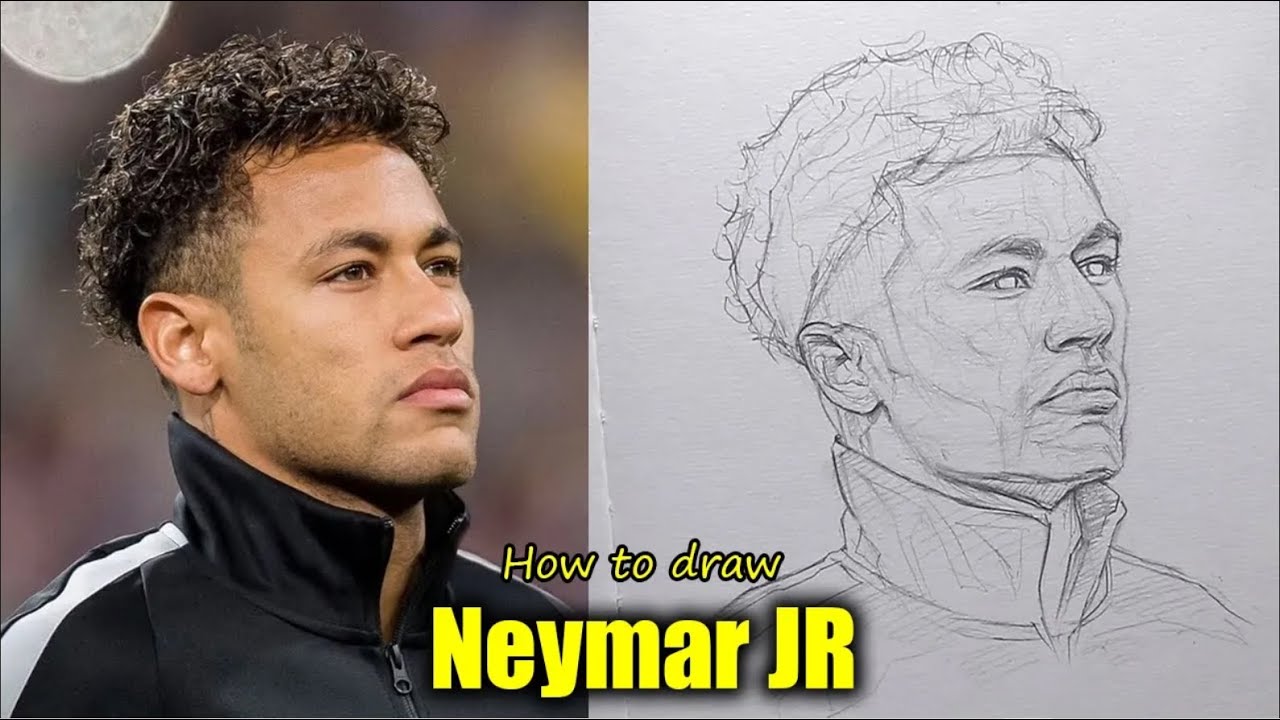 Take your art to the next level: Neymar drawing tutorial using Loomis method