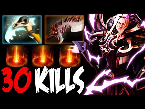 EPIC GRANDMASTER INVOKER 30 KILLS ABYSSAL BLADE BUILD | Dota 2 Invoker