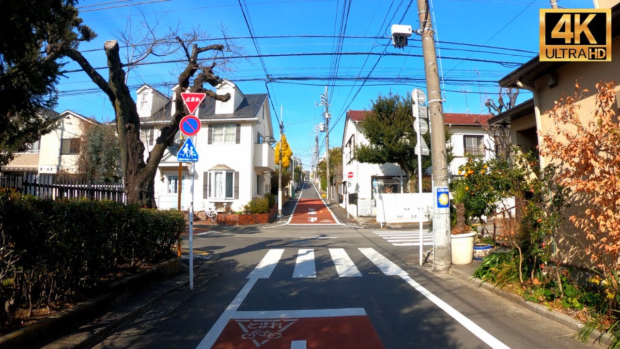 No trash at all in Tokyo's calm residential area | 4K ASMR