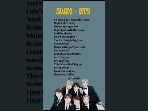 Swim - BTS (lyrics) #lyrics #bts #swim #newsong #trending