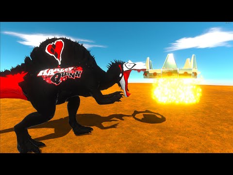 HARLEY QUINN SPINOSAUR DEATH RUN - ANIMAL REVOLT BATTLE SIMULATOR