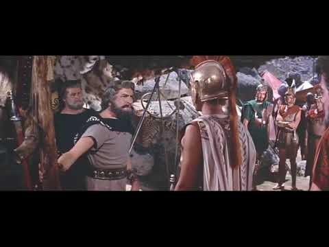 Alexander and King Philip II strategize before the Battle of Chaeronea