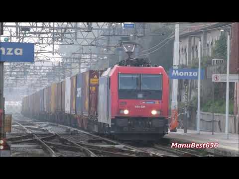 TRENI IN TRANSITO SULLA MILANO-CHIASSO: STAZIONE DI MONZA