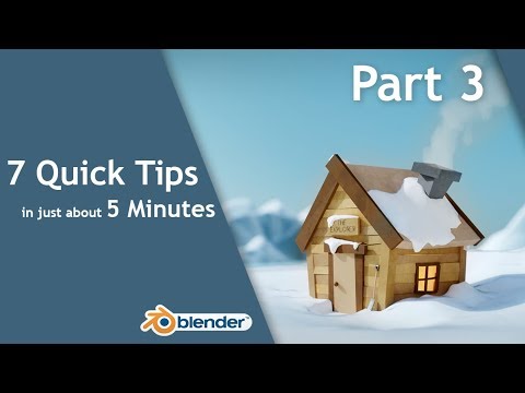 7 Quick Tips in Blender in 5 Minutes