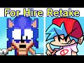 Friday Night Funkin VS Dorkly Sonic For Hire Funkin For Hire Retake FANMADE DEMO FNF Mod