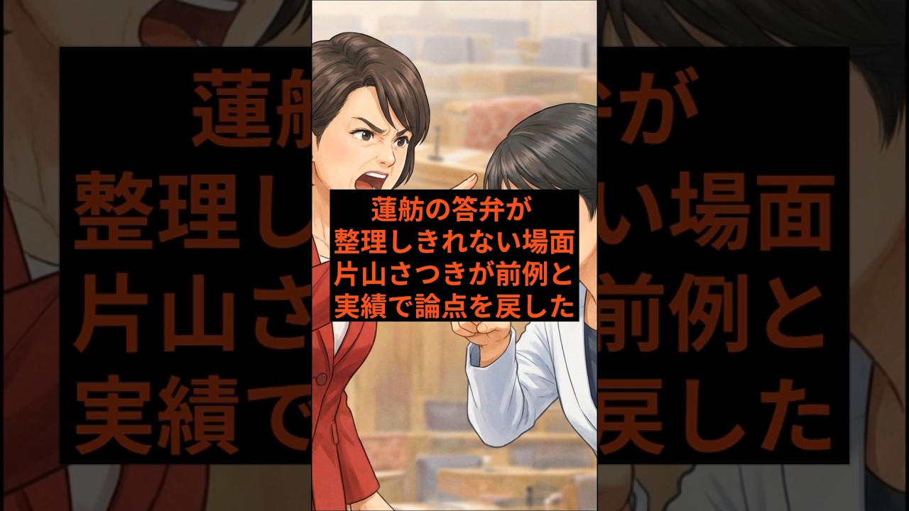 進撃の片山さんと蓮舫