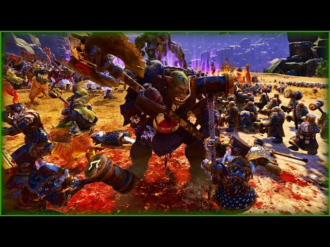 Orks Orks Orks! | Greenskins VS Dwarfs | Massive Cinematic Battle | Total War: Warhammer