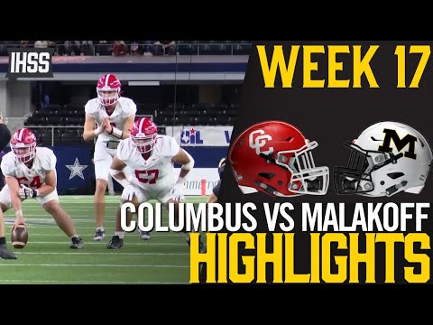 Columbus Stuns Malakoff 48-14: First State Championship Highlights