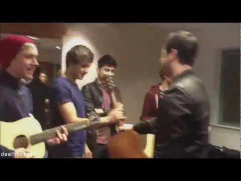 Boyce Avenue Give One Direction Customized Guitars