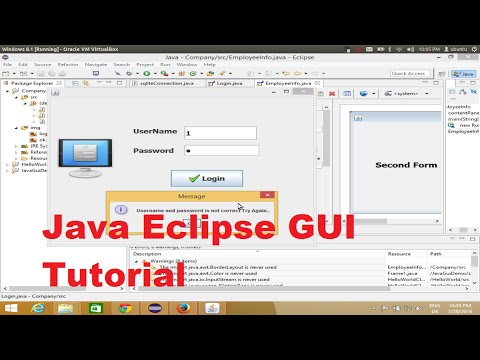 Java Eclipse GUI Tutorial 8 How To Open A Second jframe using First jframe
