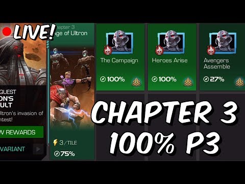 Ultron's Assault: Variant (Hard Mode) Chapter 3 100% Push Part 3 - Marvel Contest Of Champions
