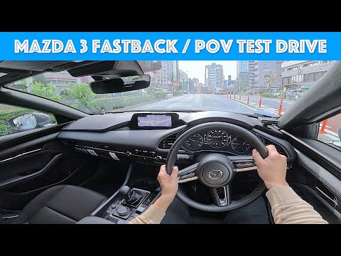 2021 Mazda 3 Hatchback (called "Fastback" in Japan) - Test Drive - POV with Binaural Audio