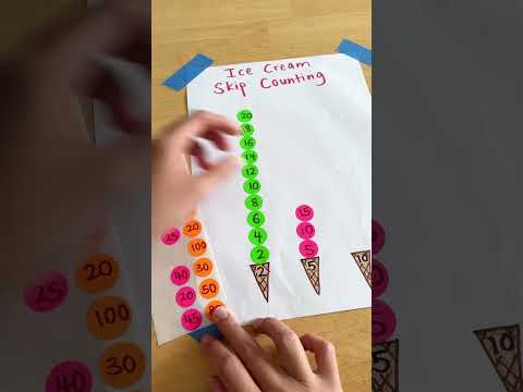 Easy Dot sticker Ice Cream Skip Counting