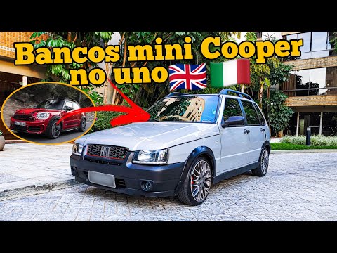 VOU ADAPTAR OS BANCOS DO MINI COOPER NO UNO 🇬🇧🇮🇹 #1