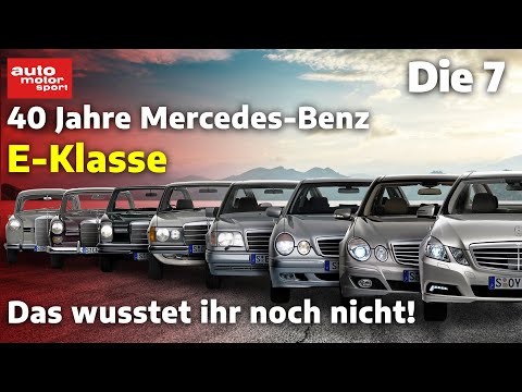 40 Jahre E-Klasse: das wusstet ihr noch nicht! | auto motor und sport