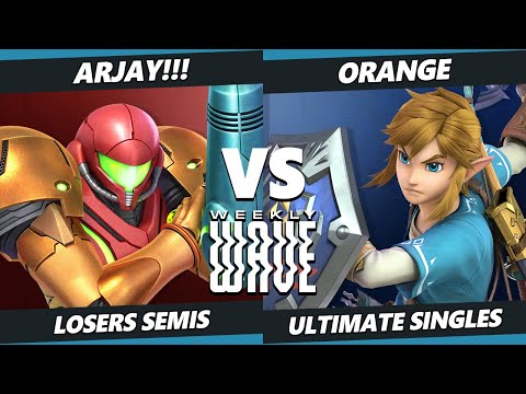 Weekly Wave 28 Losers Semis - ARJAY!!! (Samus) Vs. Orange (Link) SSBU Ultimate Tournament