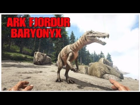 🦖ARK FJORDUR BARYONYX UBICACIÓN Y COMO TAMEAR BARYONYX EN FJORDUR ARK