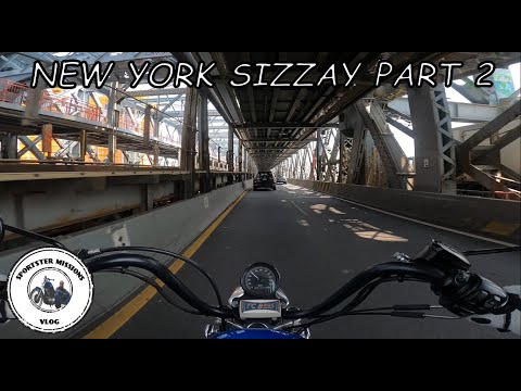 NEW YORK SIZZAY 2 - AN NYC SPORTSTER VLOG #newyorkcity #queensbridge #sportster883 #harleydavidson