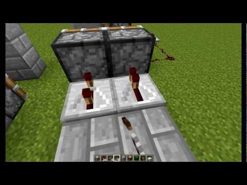 come costruire una porta a pistoni su minecraft