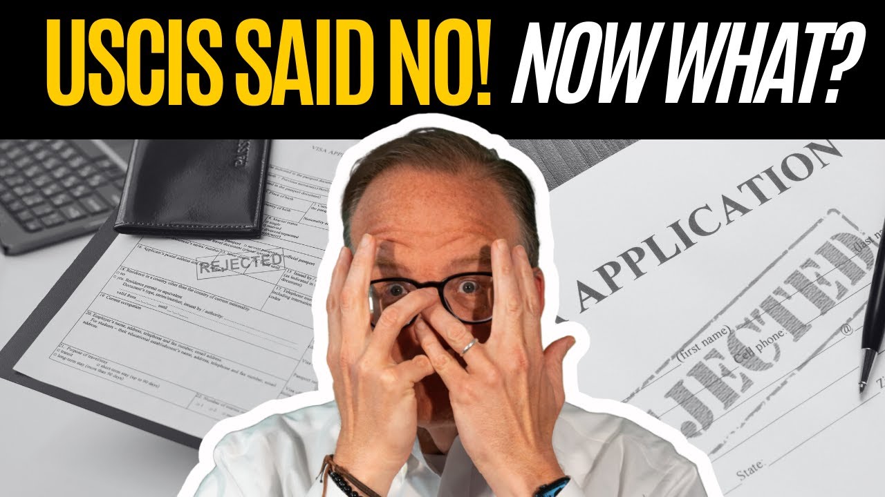 ❌ What If USCIS Rejects Your Application? Here's What to Do!
