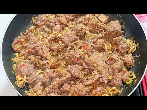 BÒ XÀO SẢ ỚT - Cách làm Bò Xào Sả Ớt mềm thơm ngon - Bếp Nhà Hoàng