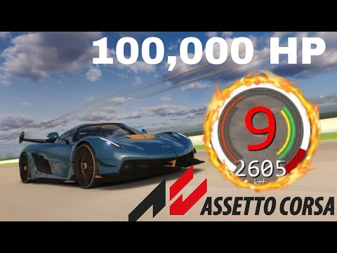 MACH 2.17 ON 100,000 HP JESKO + MOD IN ASSETTO CORSA