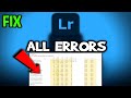Adobe Lightroom How To Fix All Errors Complete Tutorial