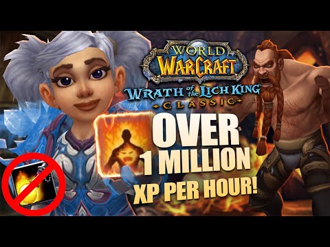 Fire Mage AoE ONE PULL - OVER 1 MILLION xp/hour - Utgarde Keep - NO ZANZA! - WotLK Beta