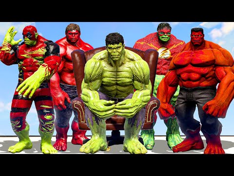 Story of Hulk | Hulk vs Red Hulk vs Flash Hulk vs Red Hulk Banner vs Deadpool Hulk - What If