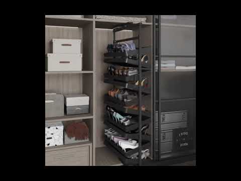 Обувница поворотная starax s-6833-a 1350 - 1550 мм 8 полок