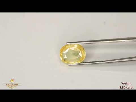 Yellow Sapphire 8.30ct. (Super Luxury) video
