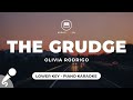 the grudge - Olivia Rodrigo (Lower Key - Piano Karaoke)