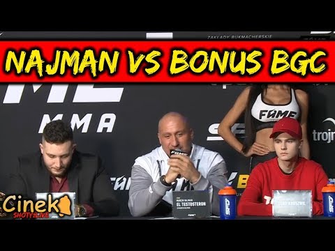 NAJMAN VS BONUS BGC Druga Konferencja FAME MMA 5 [CAŁOŚĆ]