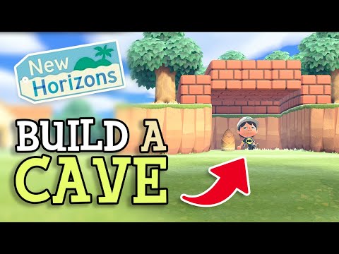 Animal Crossing New Horizons: HOW TO BUILD A CAVE or TUNNEL (Mario Update Details) ACNH Speed Build